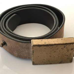 Banana Republic Men Belt Brown Italian Leather USA